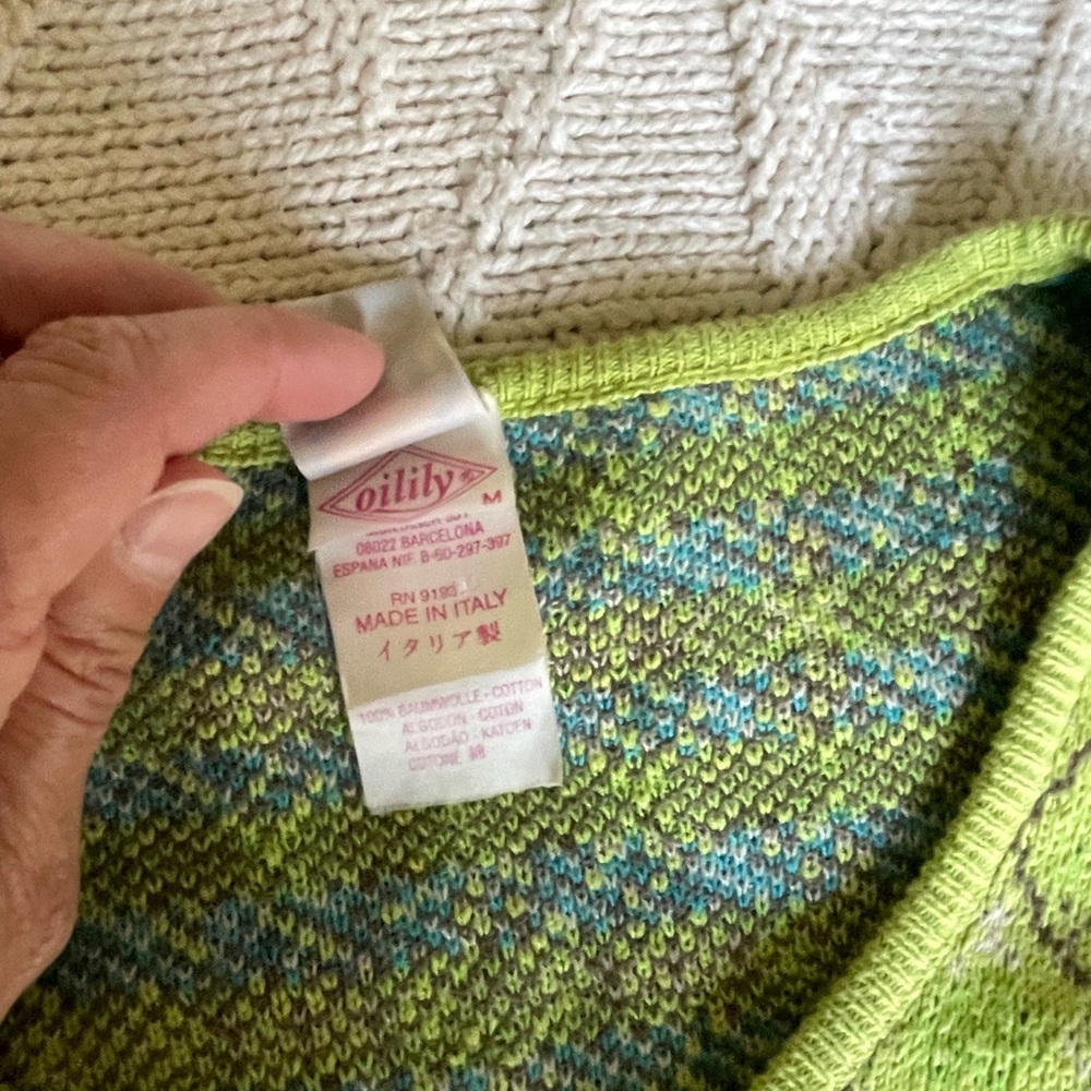 Colorful Patterned Women's Sweater - Picture 3 of 5
